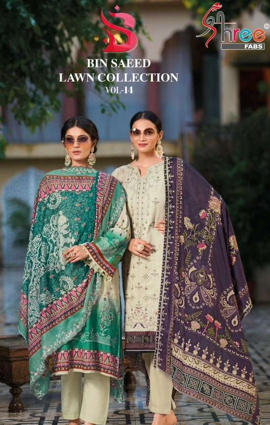 BIN SAEED LAWN COLLECTION VOL 14 by SHREE